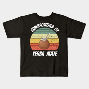 Superpowered by Yerba Mate Kids T-Shirt